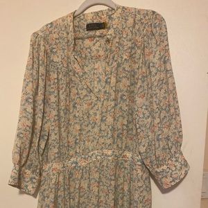 Floral Print Maxi Polo Dress size 16